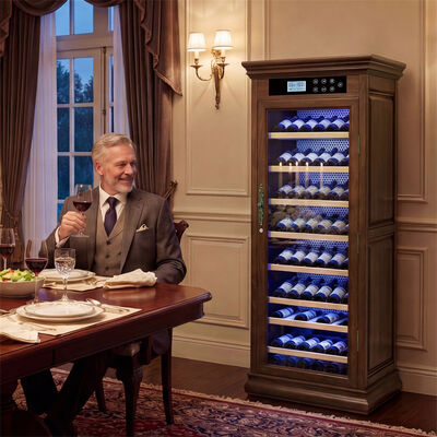 अच्छी कीमत Intuitive Digital Control Luxury Solid Wood Wine Cooler Cabinet (अंतर्ज्ञानात्मक डिजिटल नियंत्रण लक्जरी ठोस लकड़ी शराब कूलर कैबिनेट) ऑनलाइन